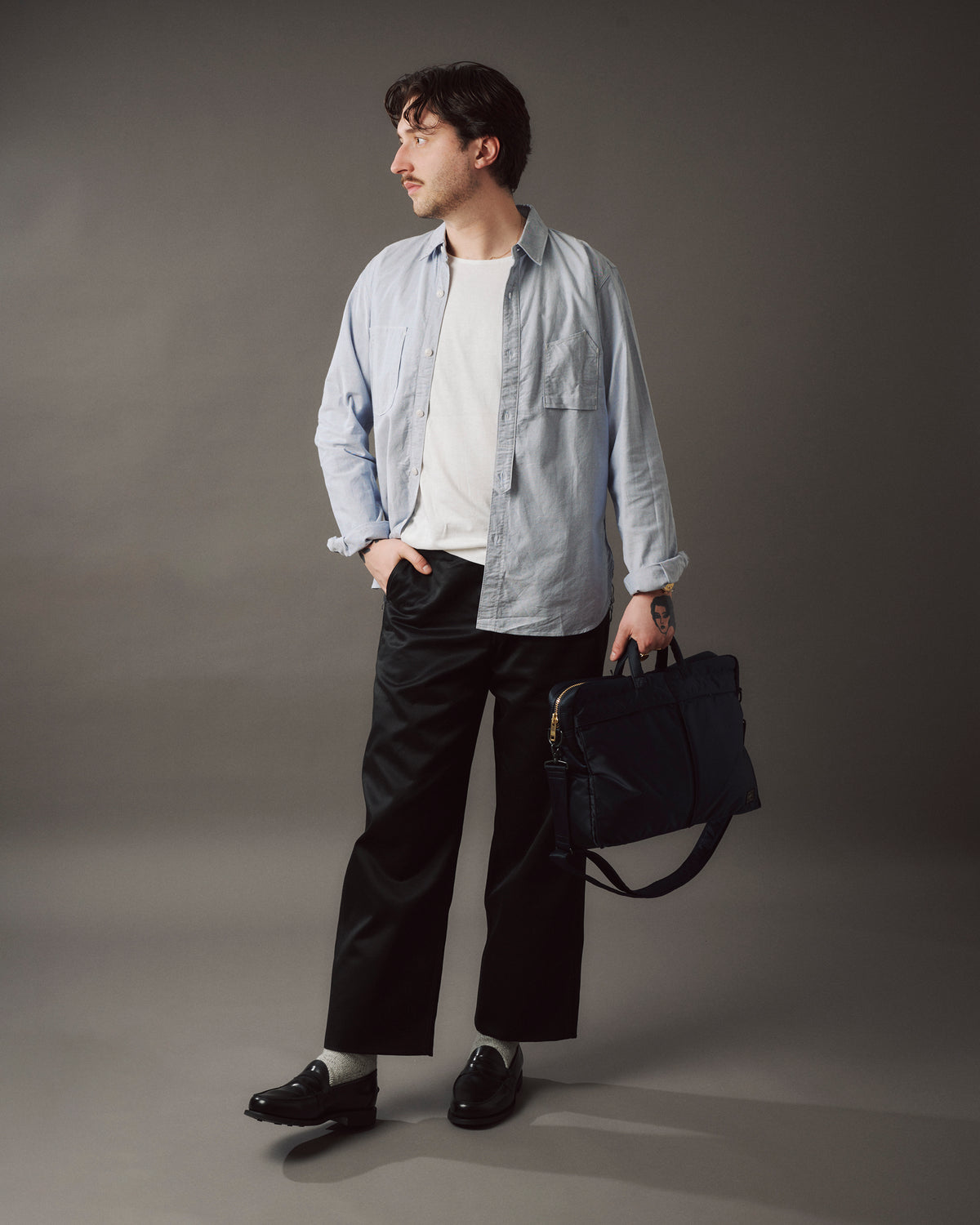 Spellbound Oxford Cloth Work Shirt - Blue