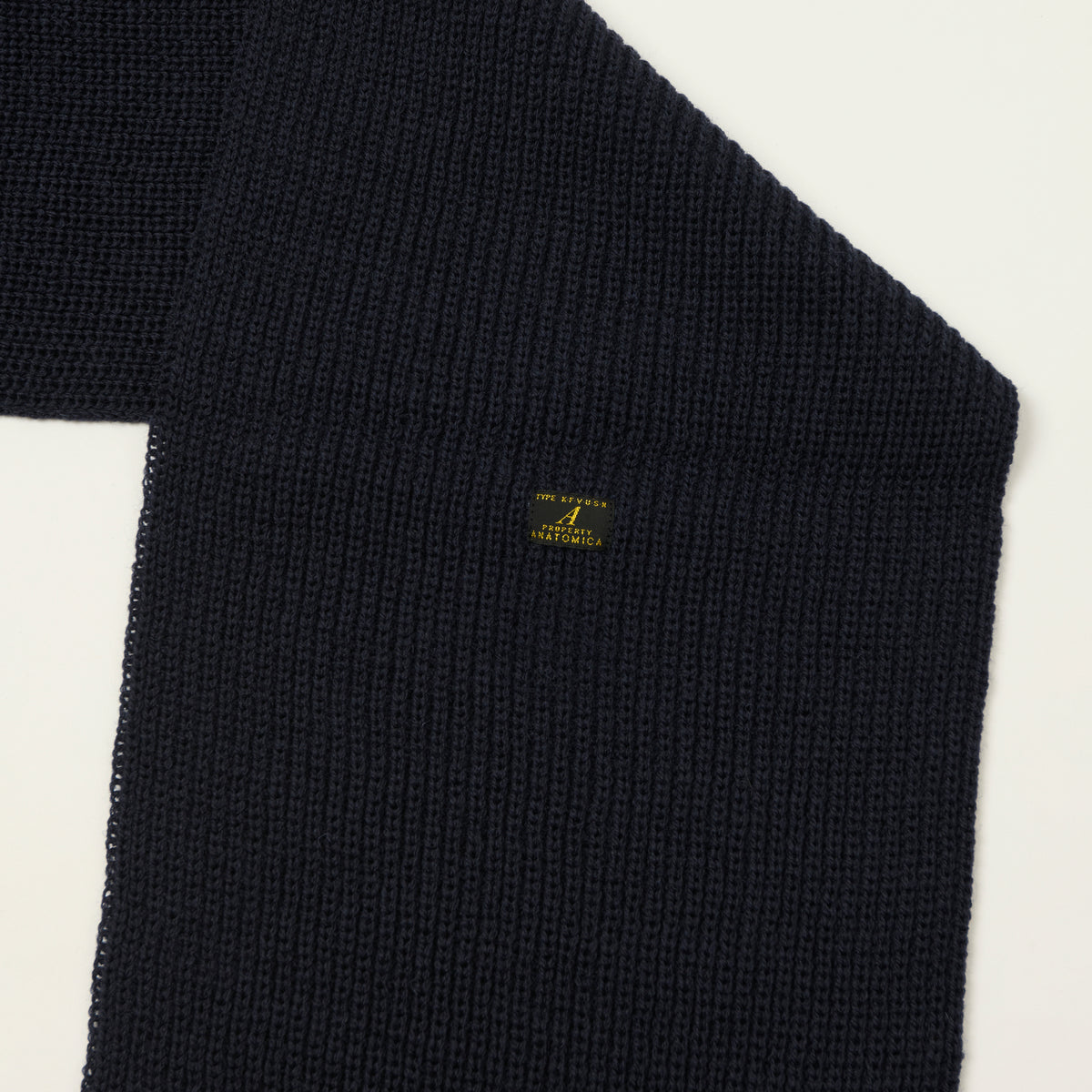 Anatomica 'KNF' Knit Muffler - Navy
