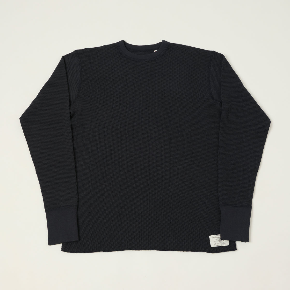 Anatomica Long Sleeve Thermal T-Shirt - Navy