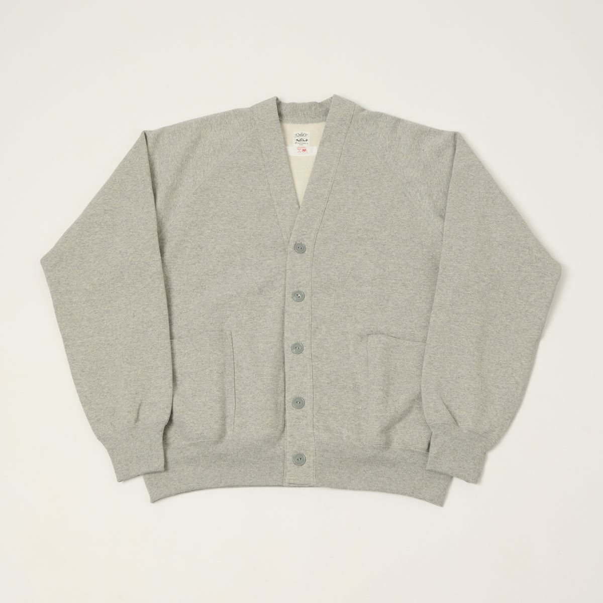 Anatomica Raglan Sleeve Cardigan - Grey