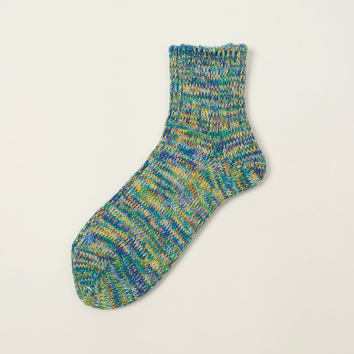 Anonymous Ism 5 Colour Mix Quarter Sock - Dark Green