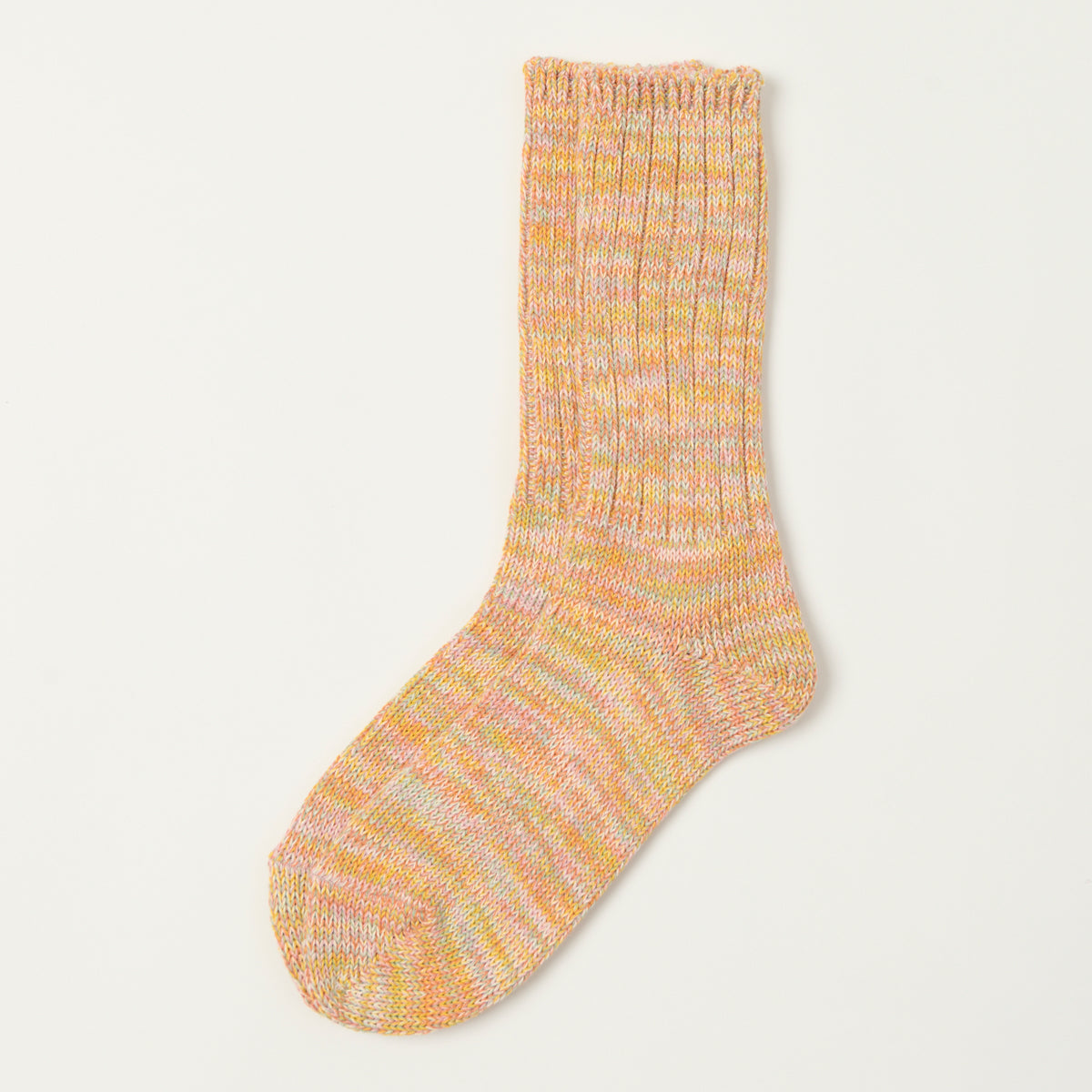 Anonymous Ism 5 Colour Mix Crew Sock - Yellow