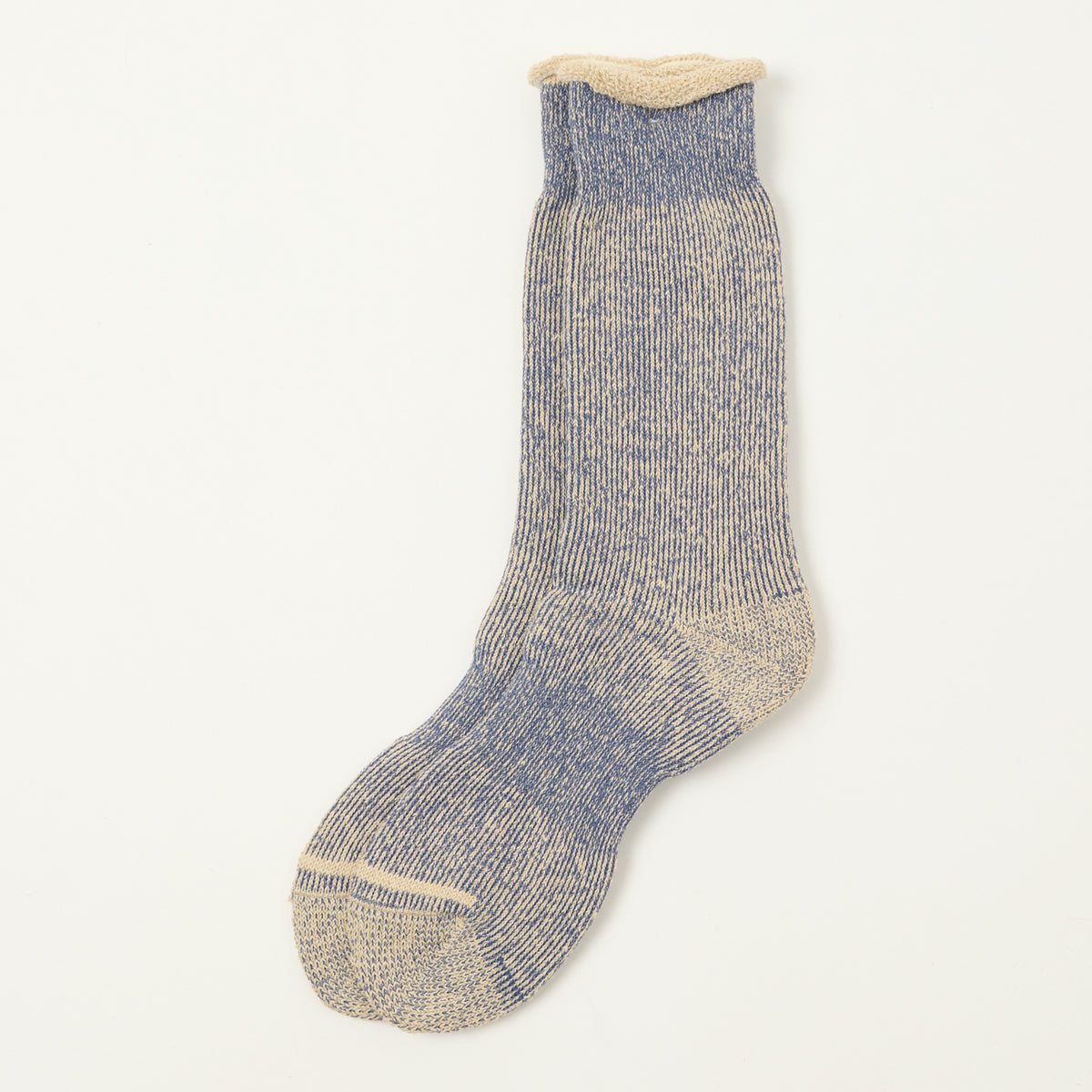 Anonymous Ism Hemp Thick Pile Crew Sock - Navy Melange