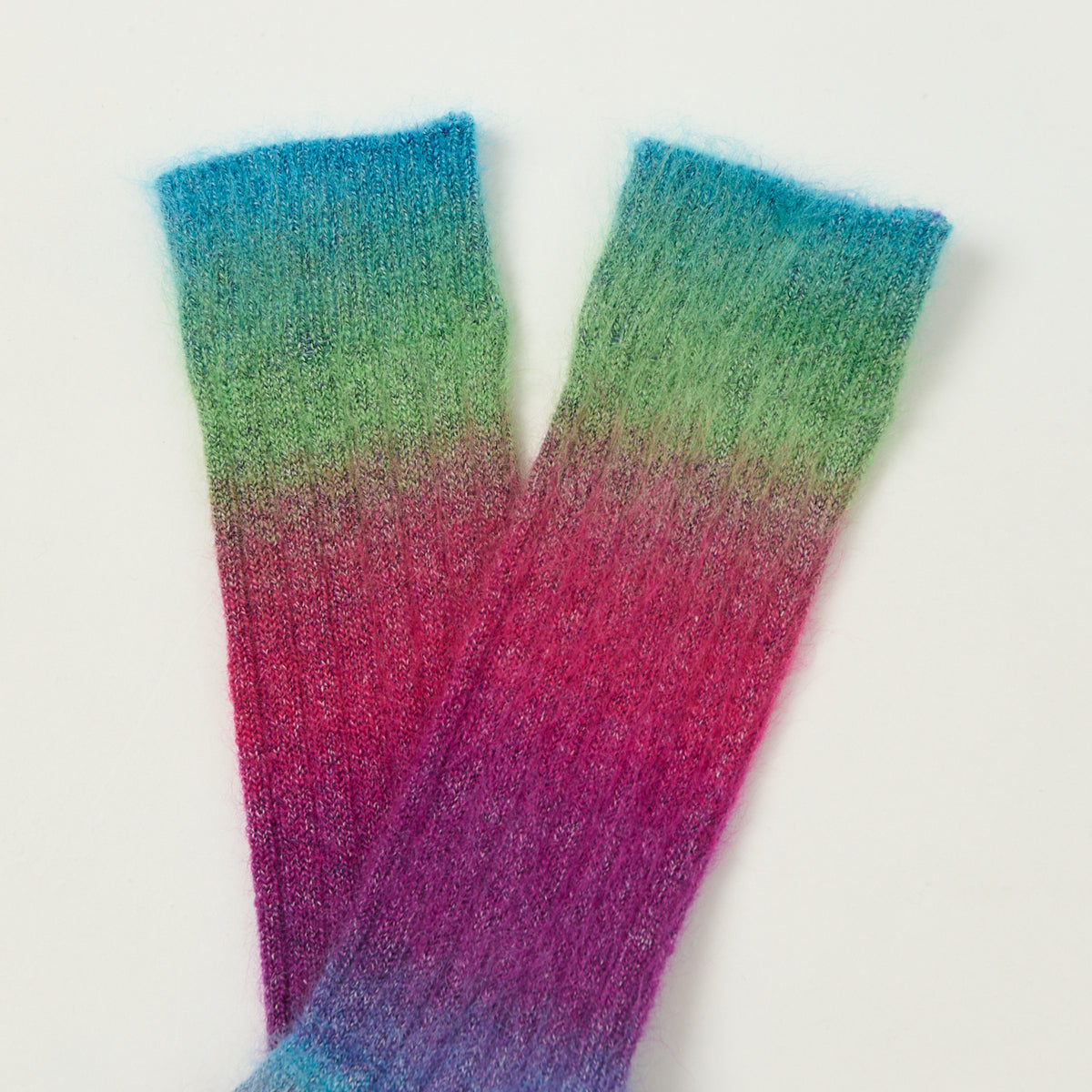 Anonymous Ism Mohair Rib Crew Sock - Multi