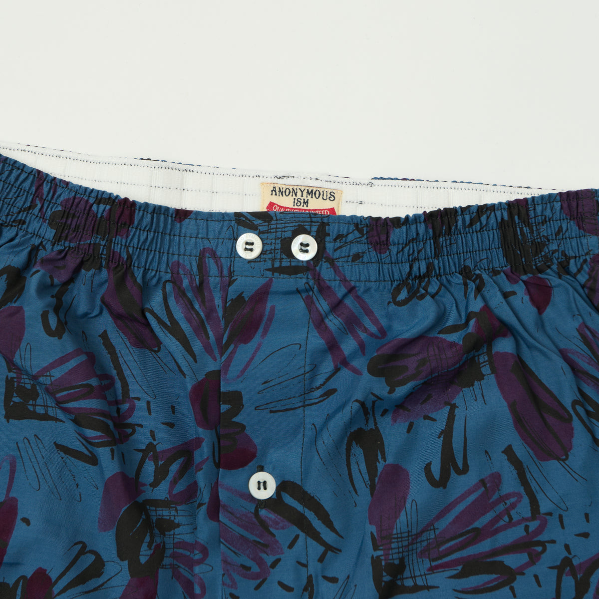 Anonymous Ism Rayon-Ette 'Hand Paint' Pattern Boxer - Blue