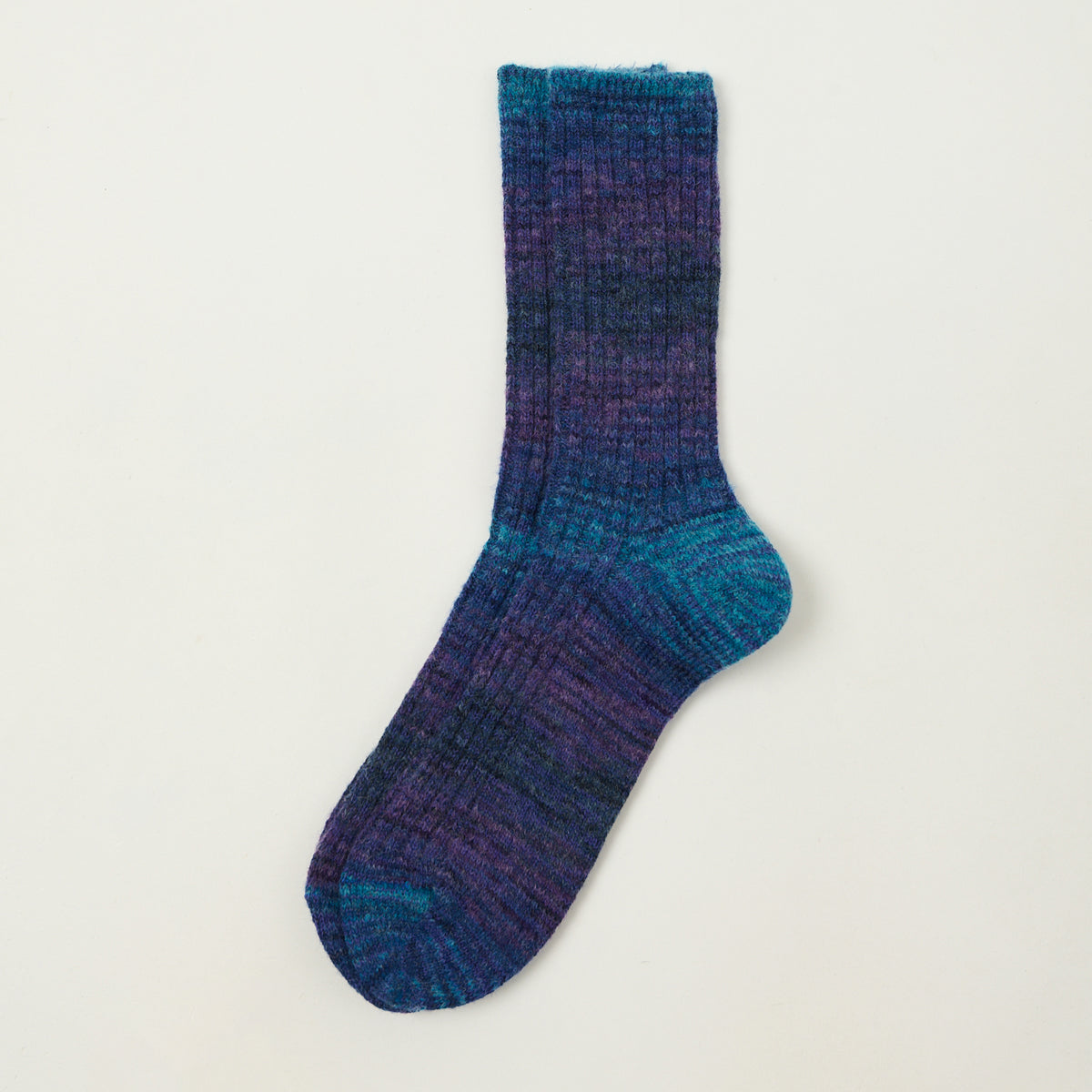 Anonymous Ism Splash Pattern Crew Sock - Indigo