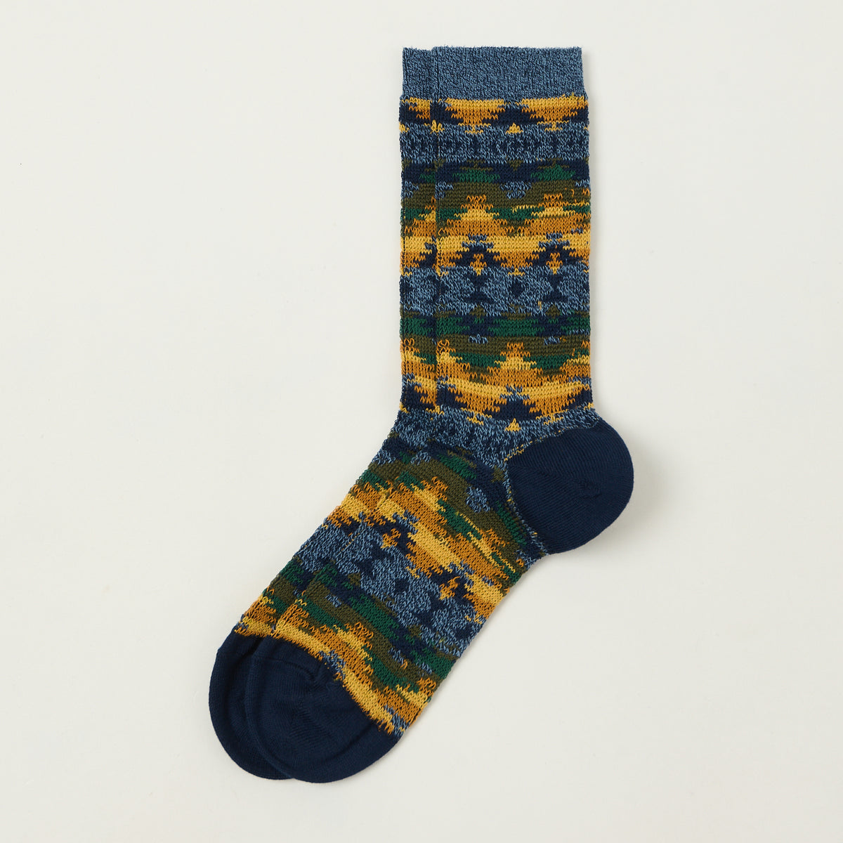 Anonymous Ism Wigwam Ski Jacquard Crew Sock - Navy