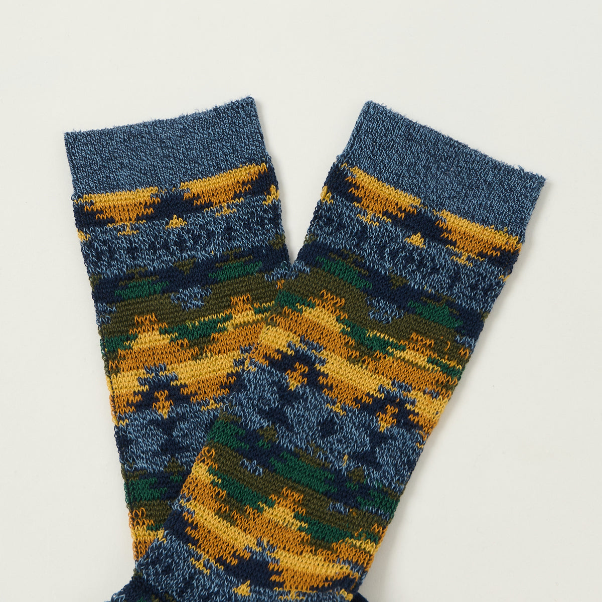 Anonymous Ism Wigwam Ski Jacquard Crew Sock - Navy