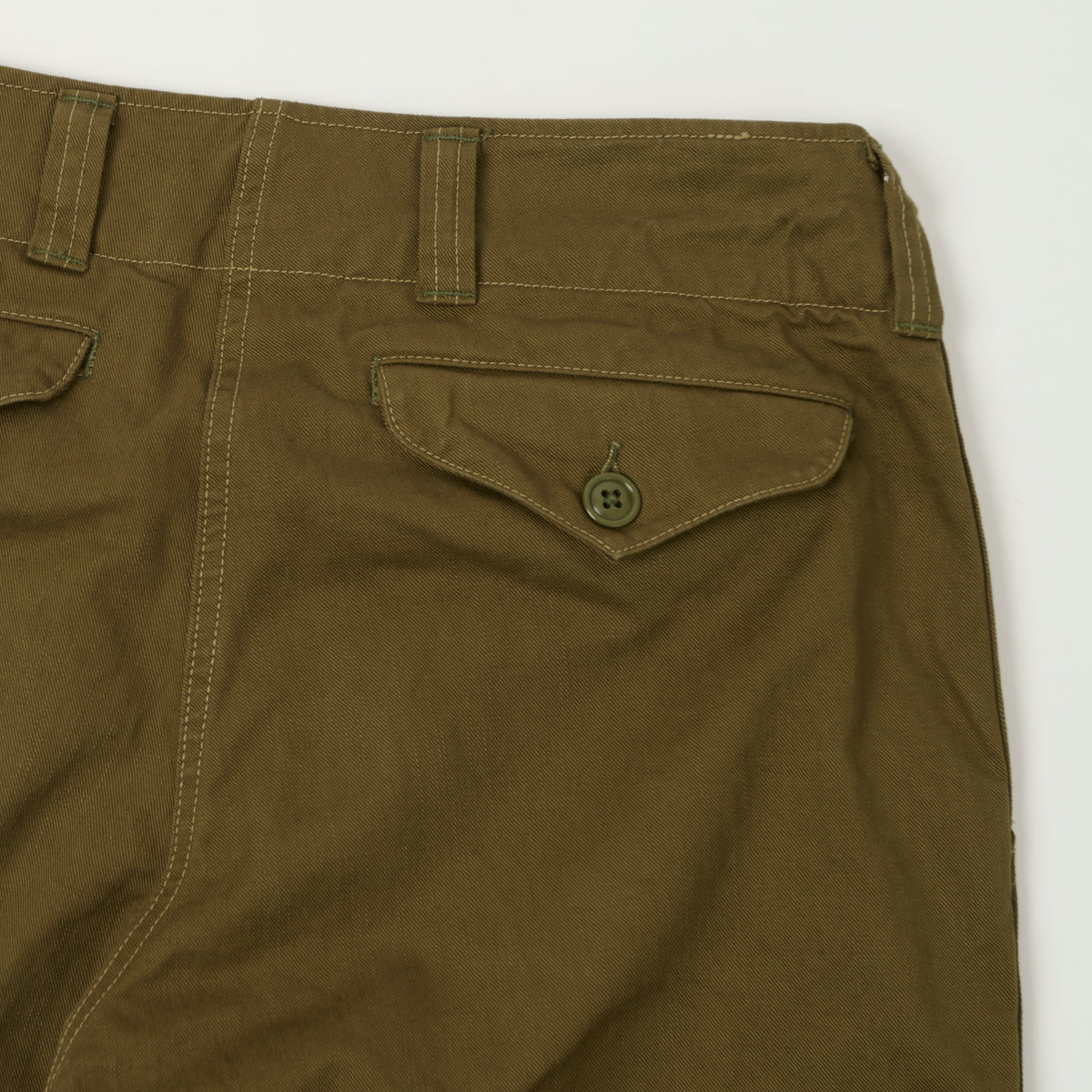 Freewheelers & Co Union Special Overalls Aviators Trouser - Dark Khaki Beige
