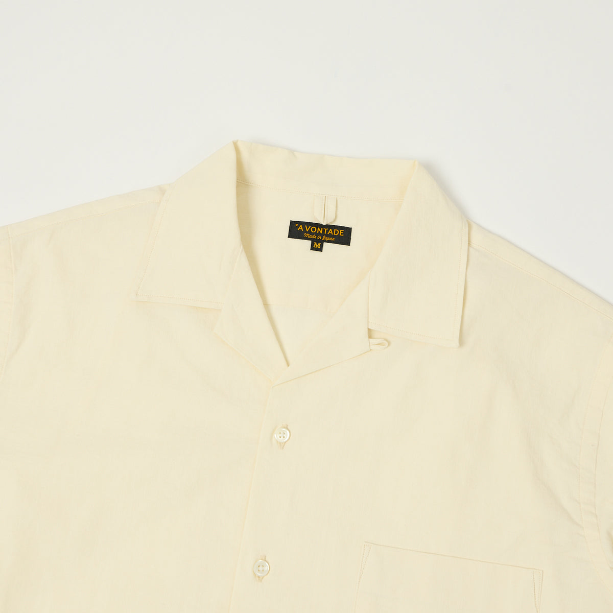 A Vontade Open Collar Shirt - Ecru