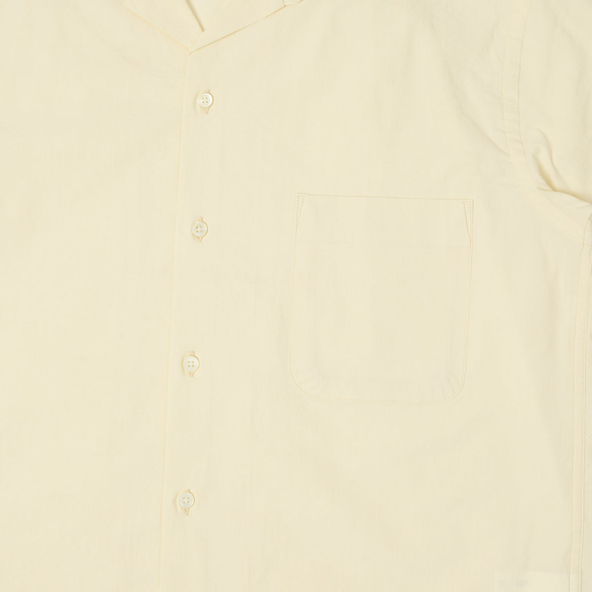 A Vontade Open Collar Shirt - Ecru