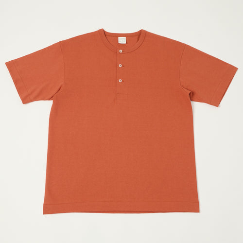 A Vontade Henley T-Shirt - Sunburn Red