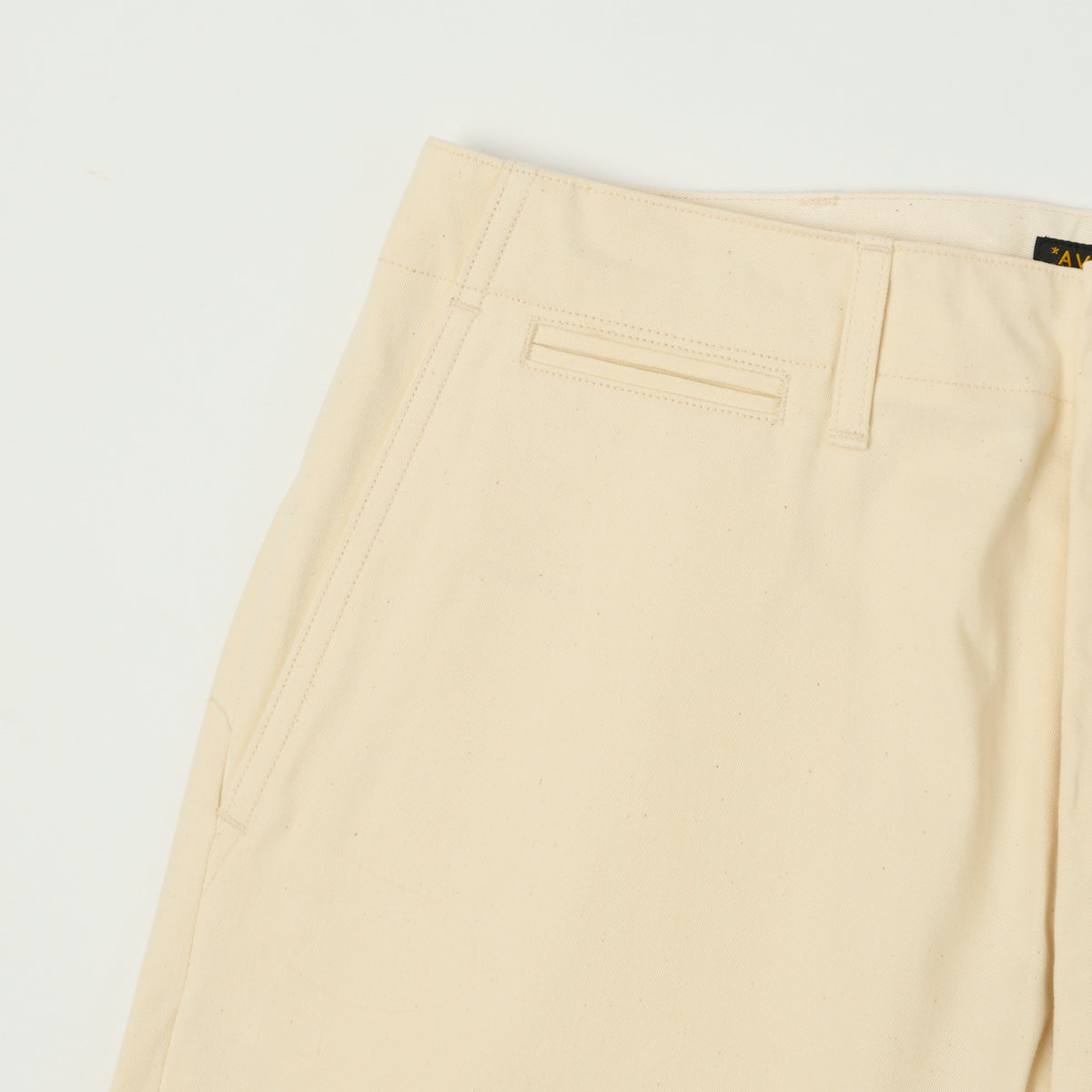 A Vontade Wide Fit Chino Trouser - Natural