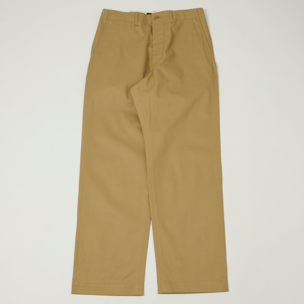A Vontade Wide Fit Chino Trouser - Beige