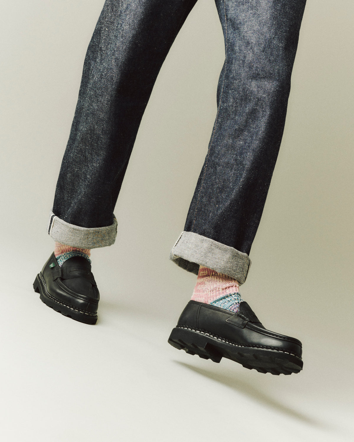 Paraboot Reims Marche Loafer - Black Lisse Noir