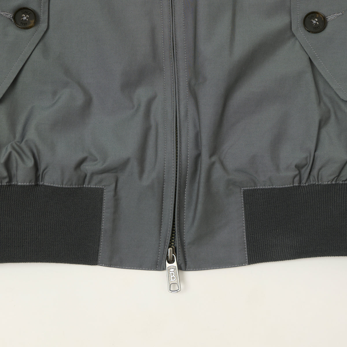 Baracuta G9 'Baracuta Cloth' Harrington Jacket - Slate Grey