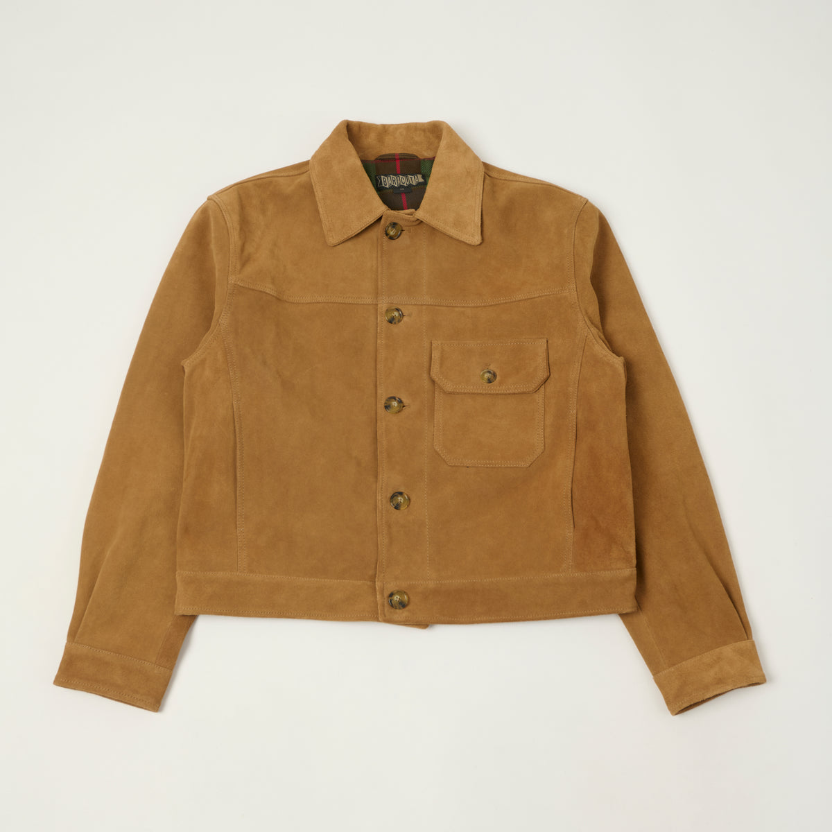 Baracuta 'Roughout Rider' Suede Type I Jacket - Tobacco