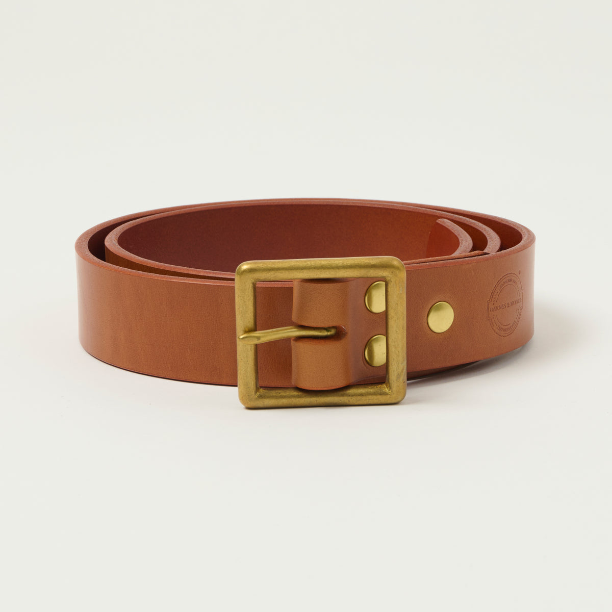 Barnes & Moore Bosun Belt - Harness Tan/Brass