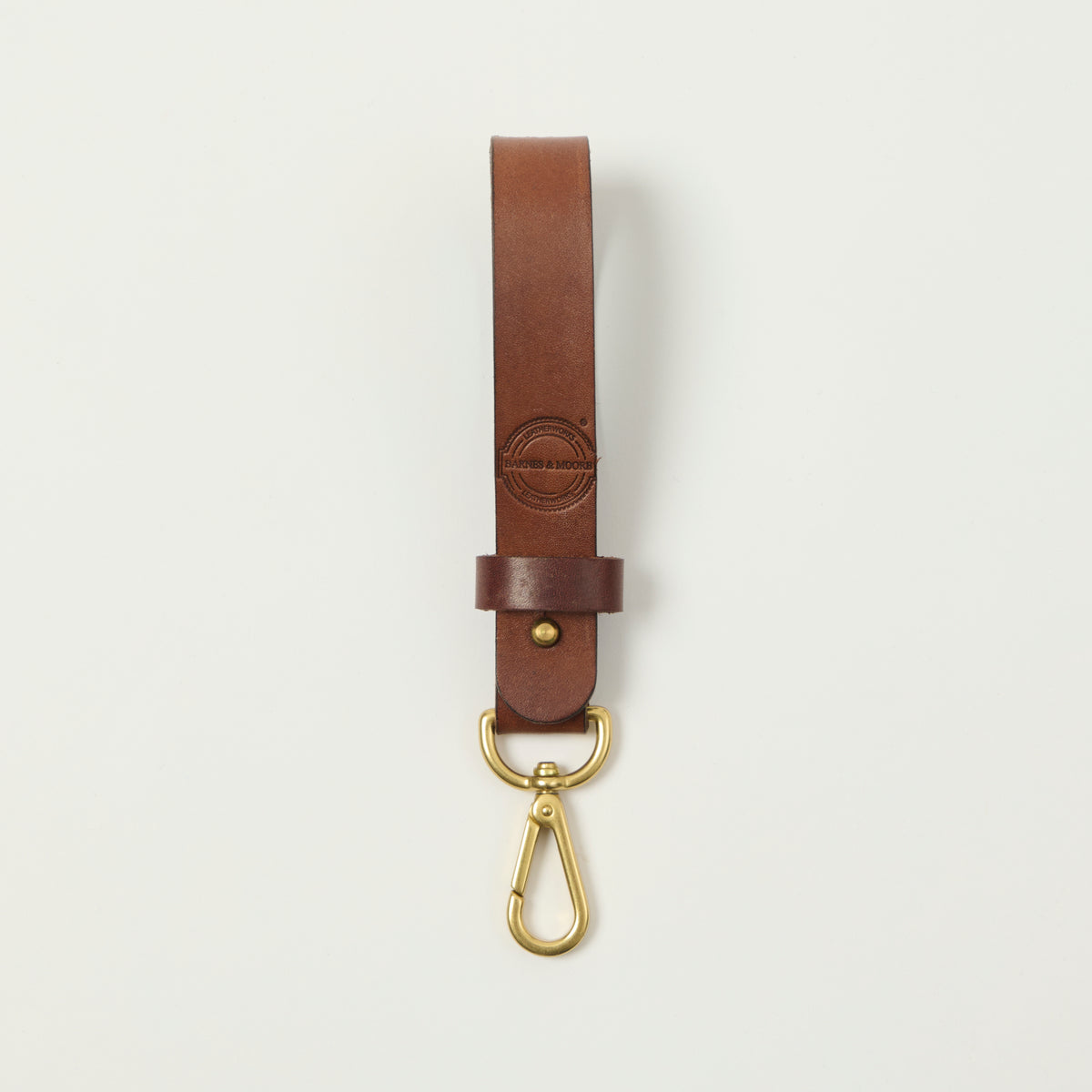 Barnes & Moore Long Key Tether - Chestnut/Brass