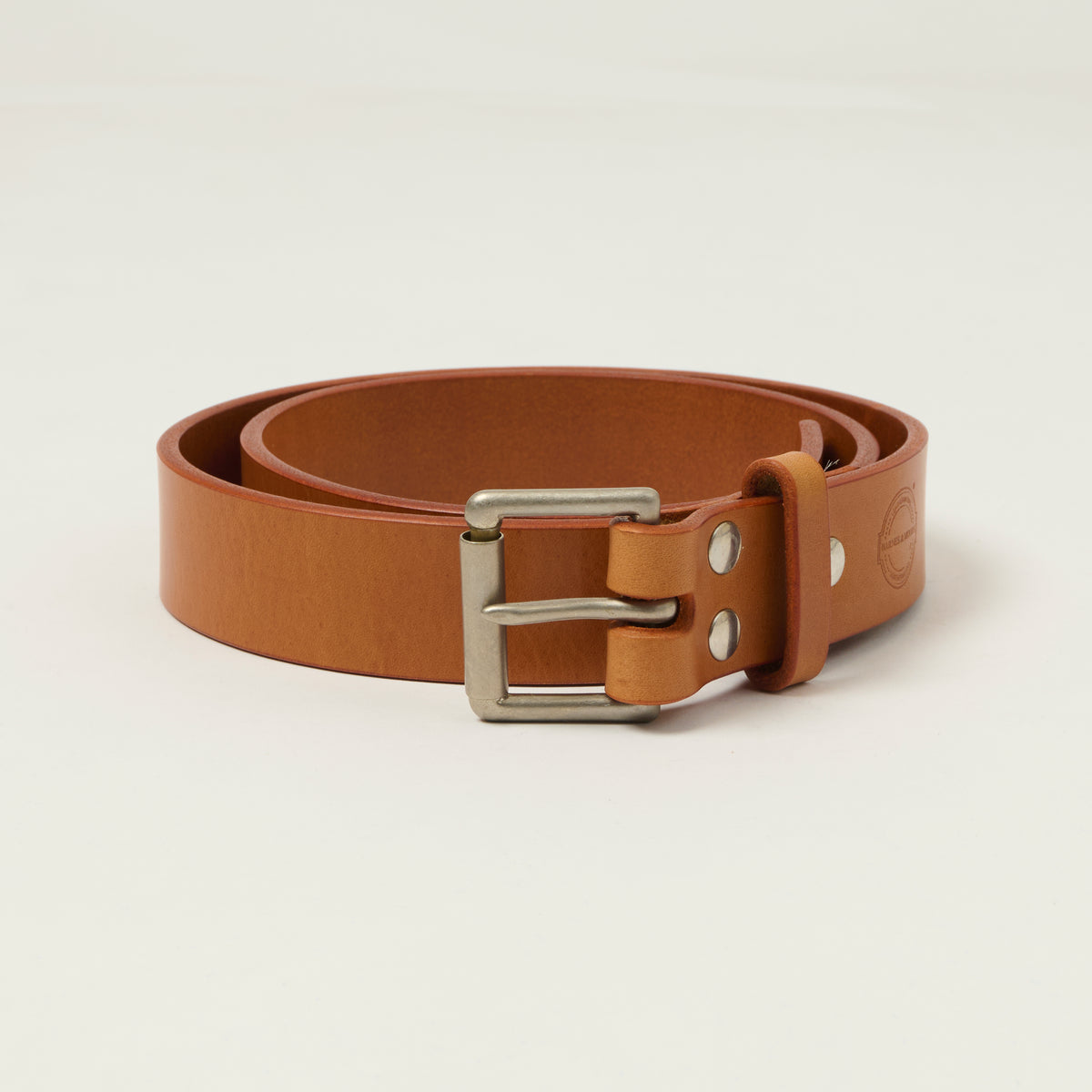 Barnes & Moore Roller Belt - Harness Tan/Nickel