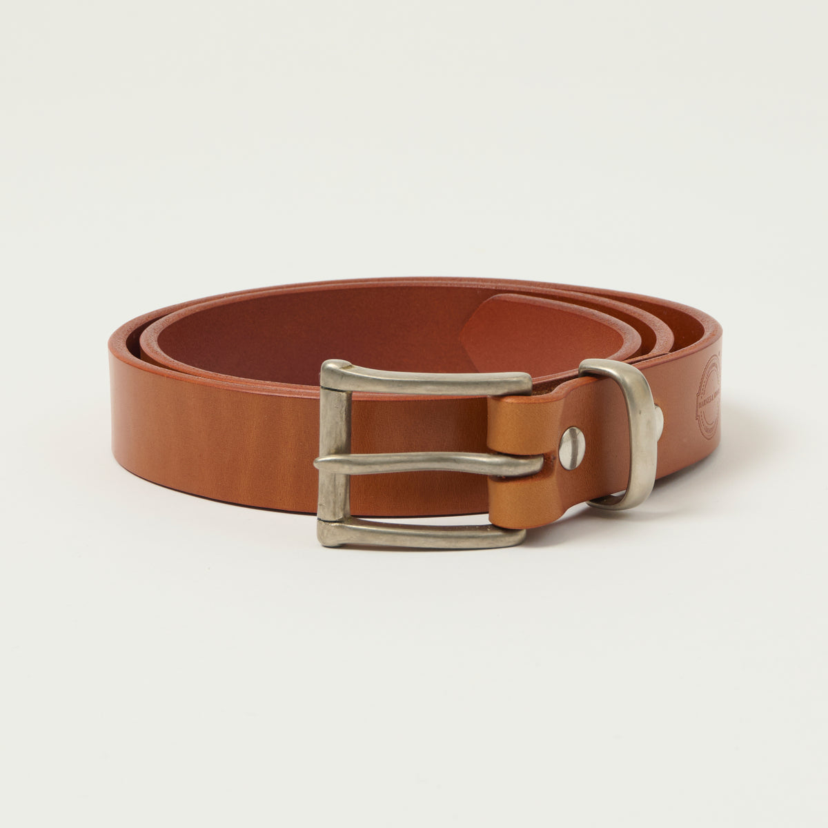 Barnes & Moore Slim Belt - Harness Tan/Nickel