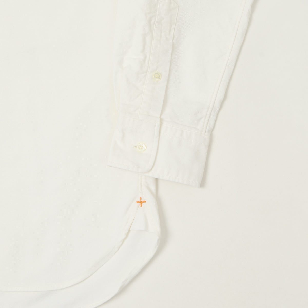 Beams Plus Button Down Oxford Shirt - White