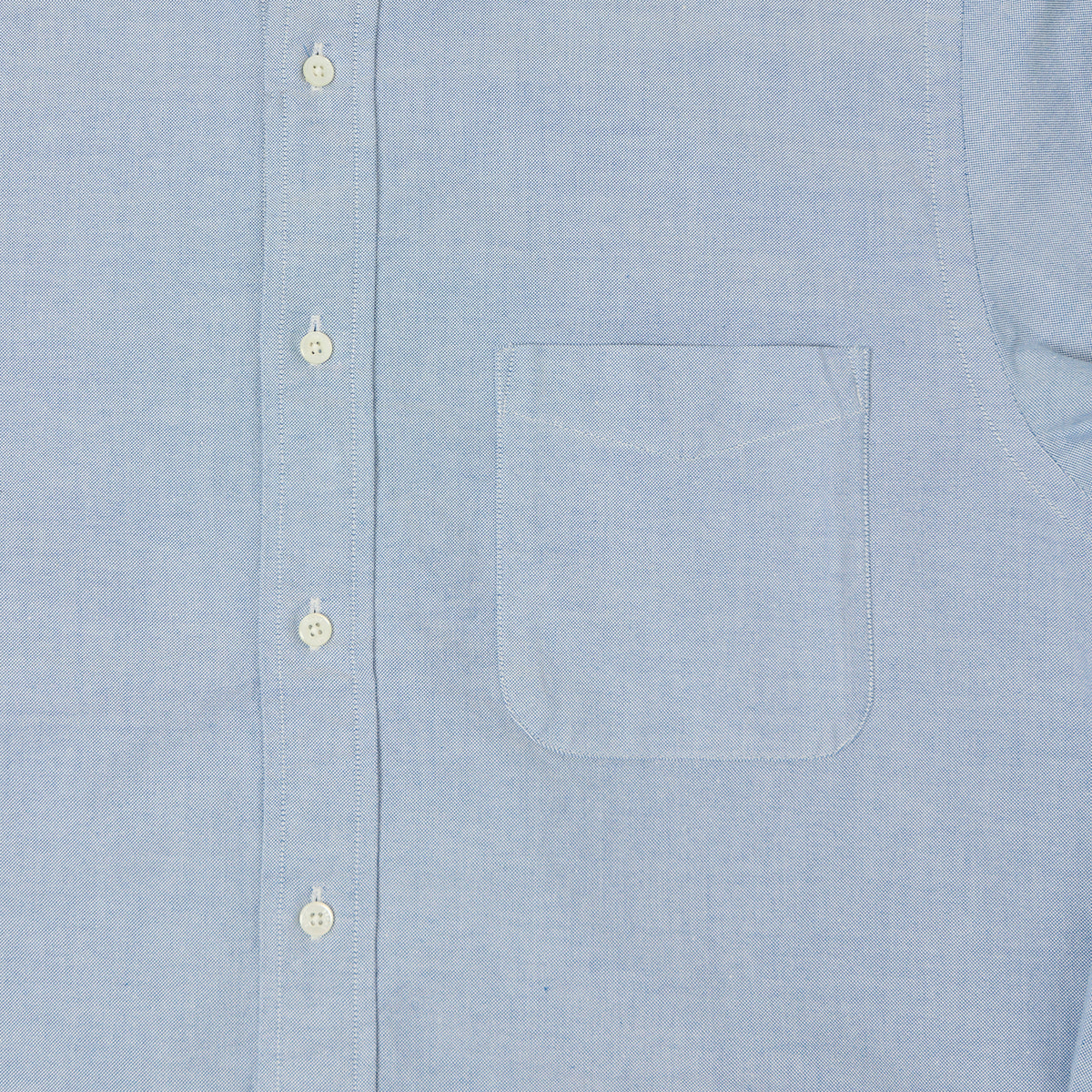 Beams Plus Button Down Oxford Shirt - Blue