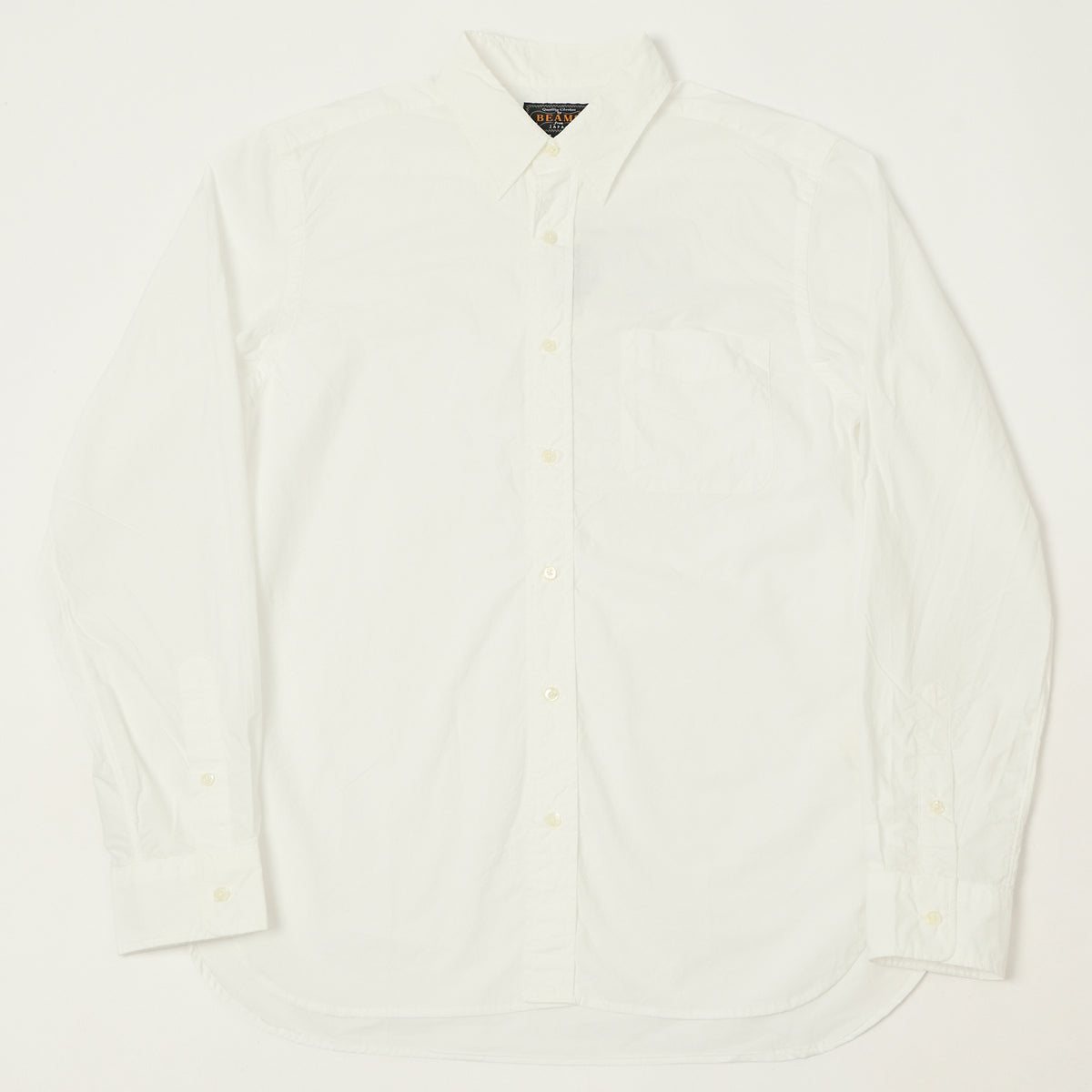 Beams Plus Poplin Button Up Shirt - White