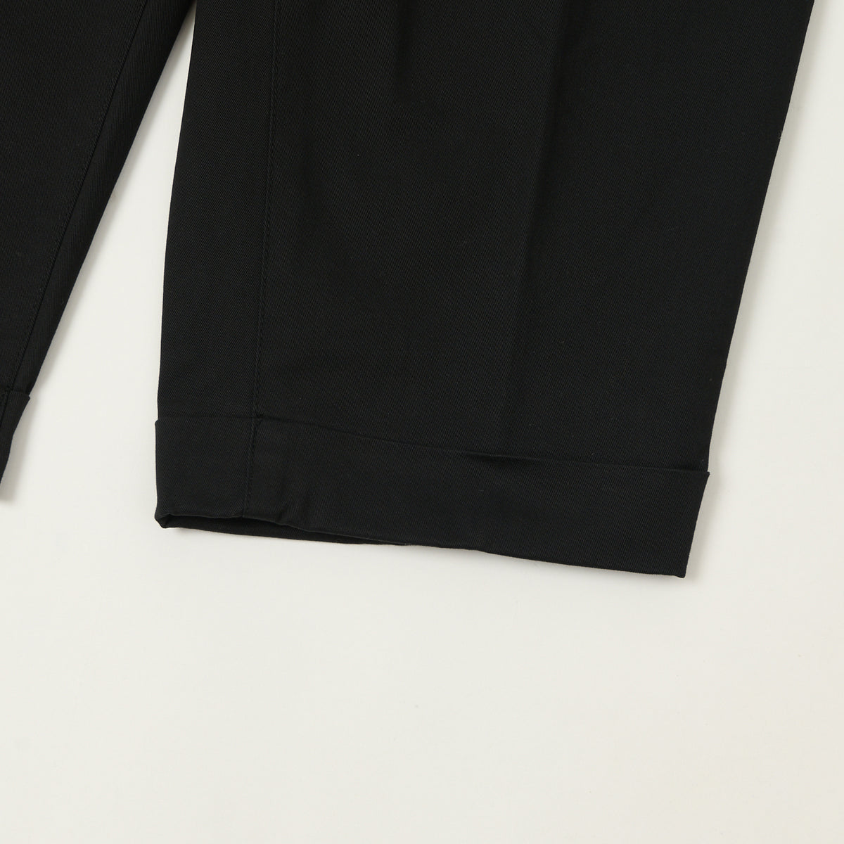 Beams Plus Double Pleat Twill Trousers - Black