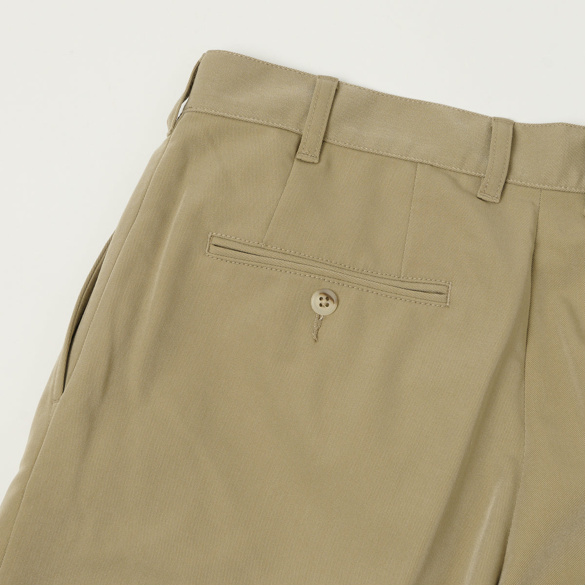 Beams Plus Double Pleat Trousers - Sand