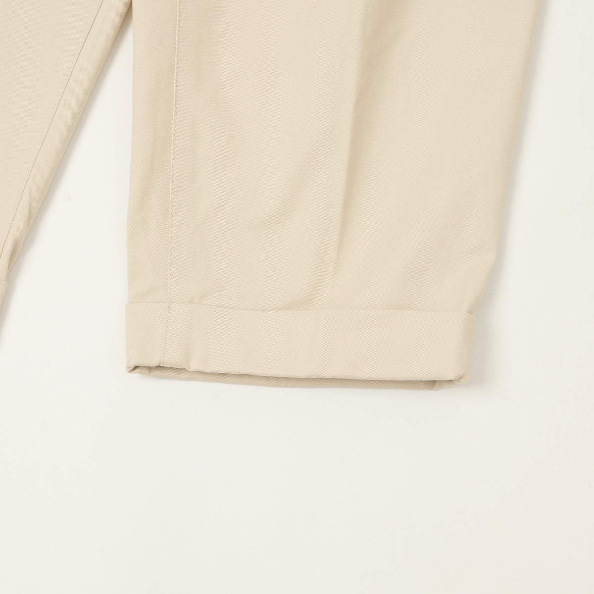 Beams Plus Double Pleat Twill Trousers - Cement