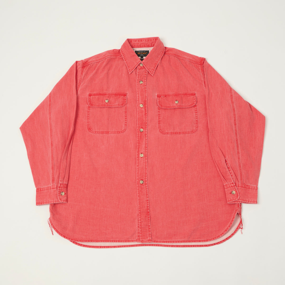 Beams Plus Denim Work Shirt - Red