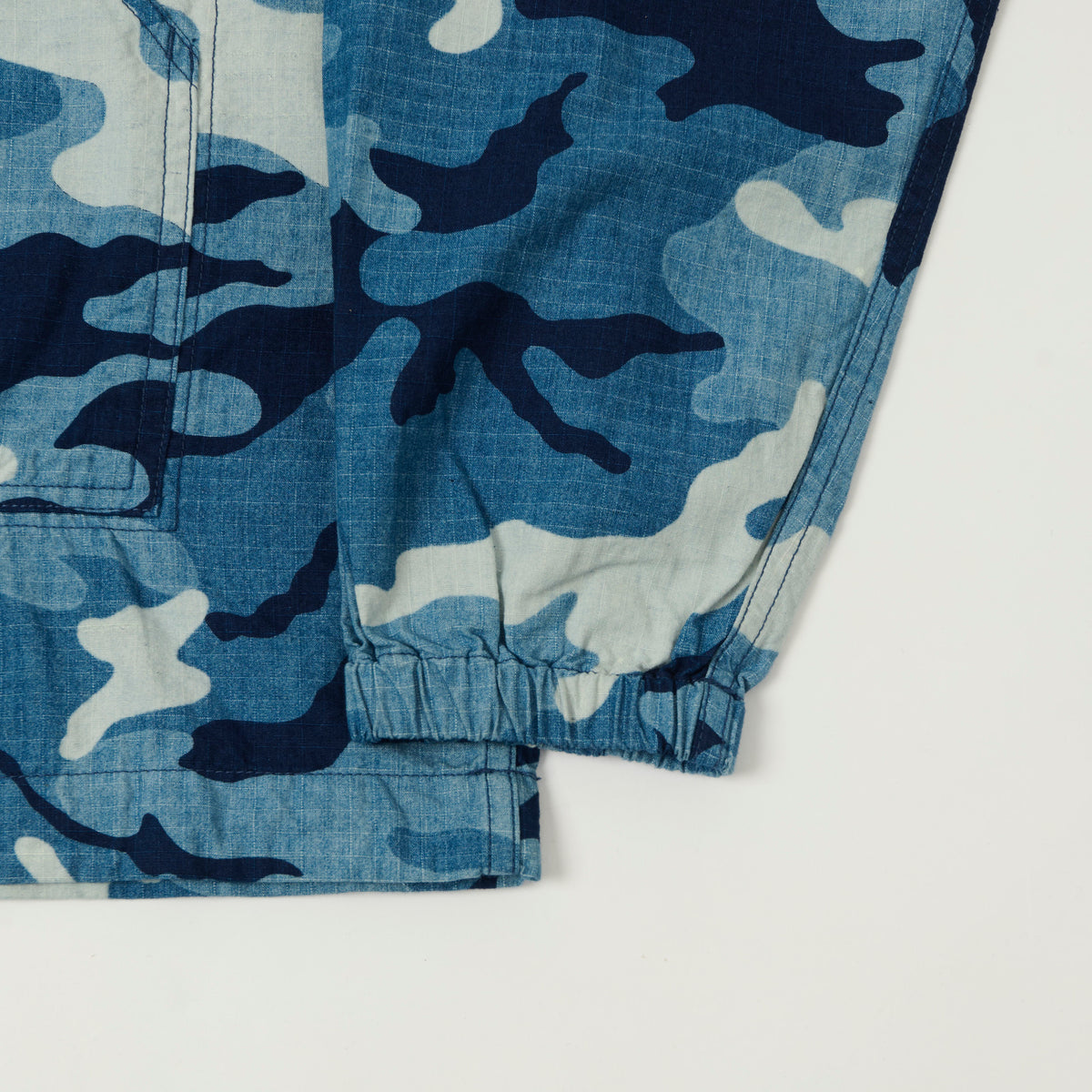 Beams Plus Rip Stop Military Smock - Blue Camo