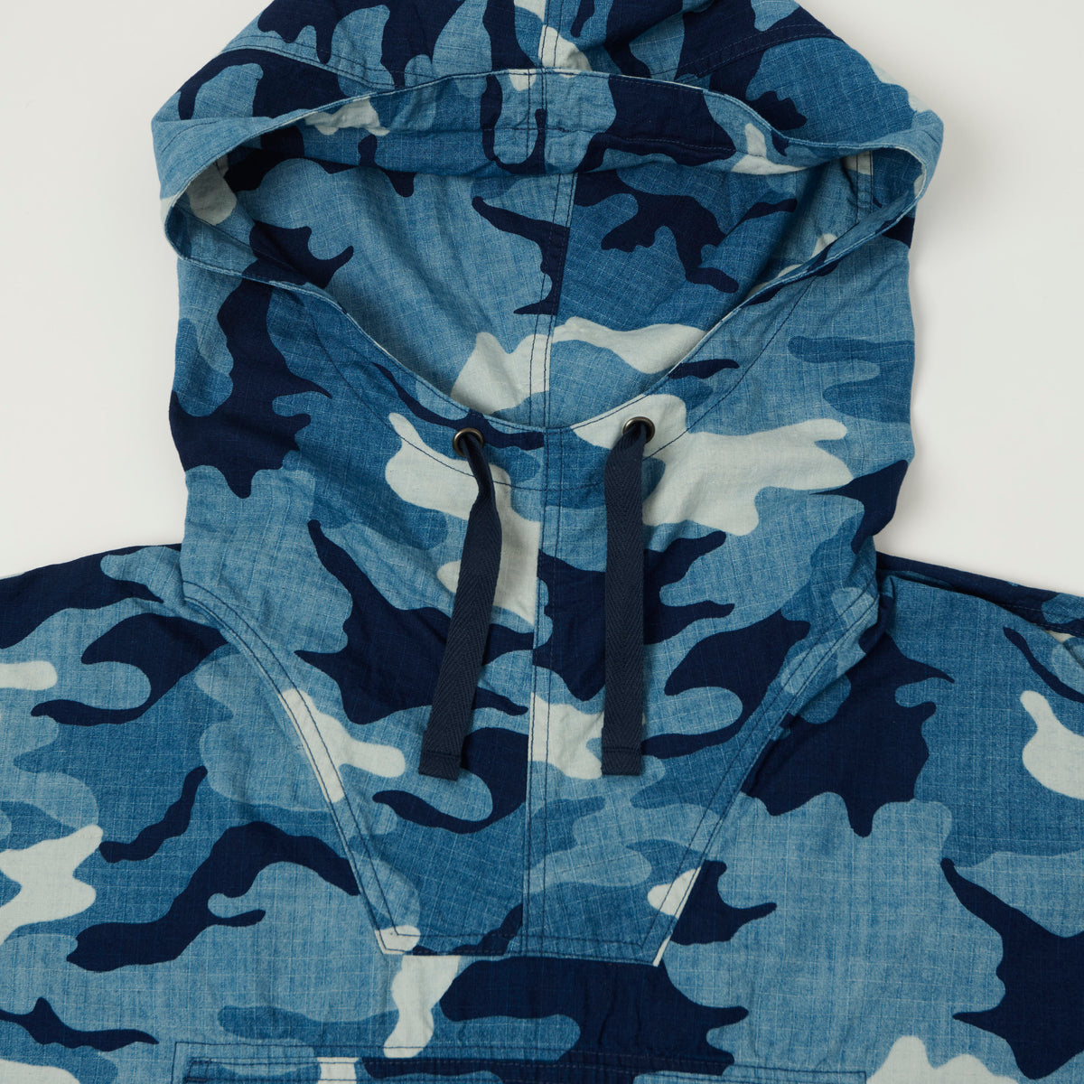 Beams Plus Rip Stop Military Smock - Blue Camo