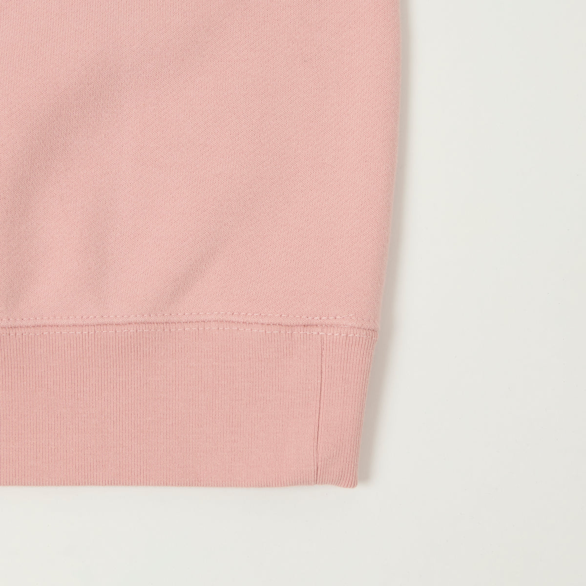Beams Plus Cut Off Sleeve Raglan Sweatshirt - Pink