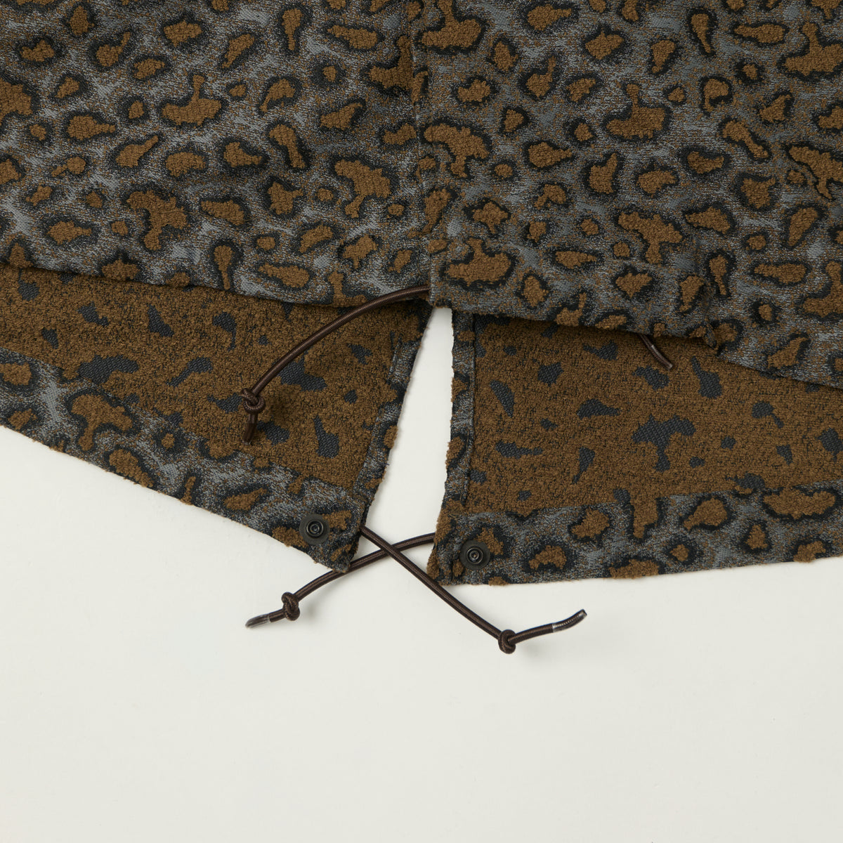 Beams Plus Camo Jacquard Parka - Charcoal