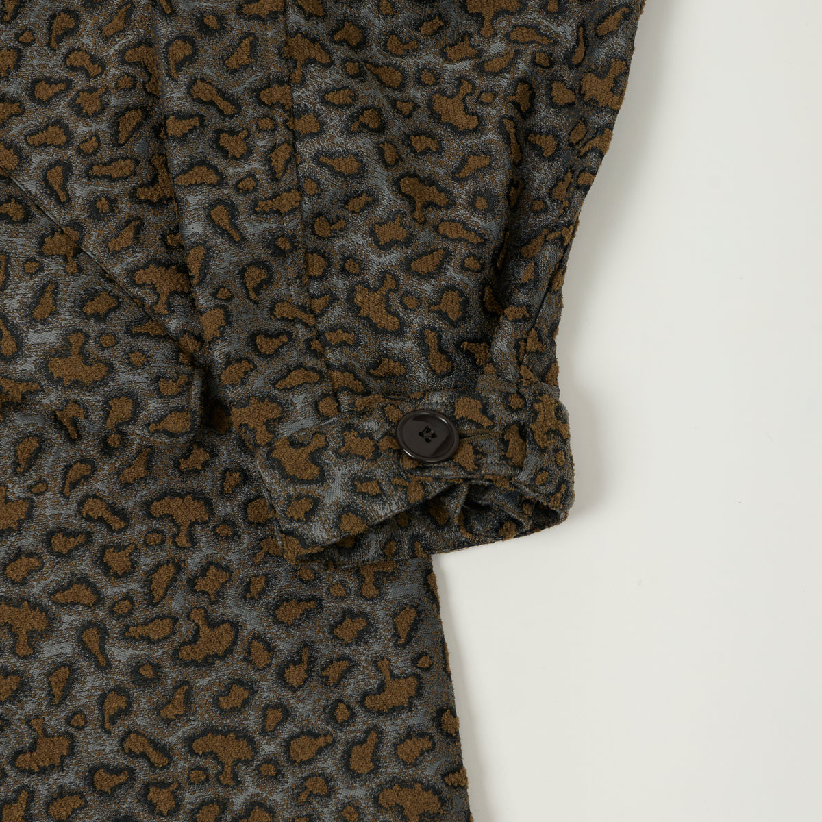 Beams Plus Camo Jacquard Parka - Charcoal