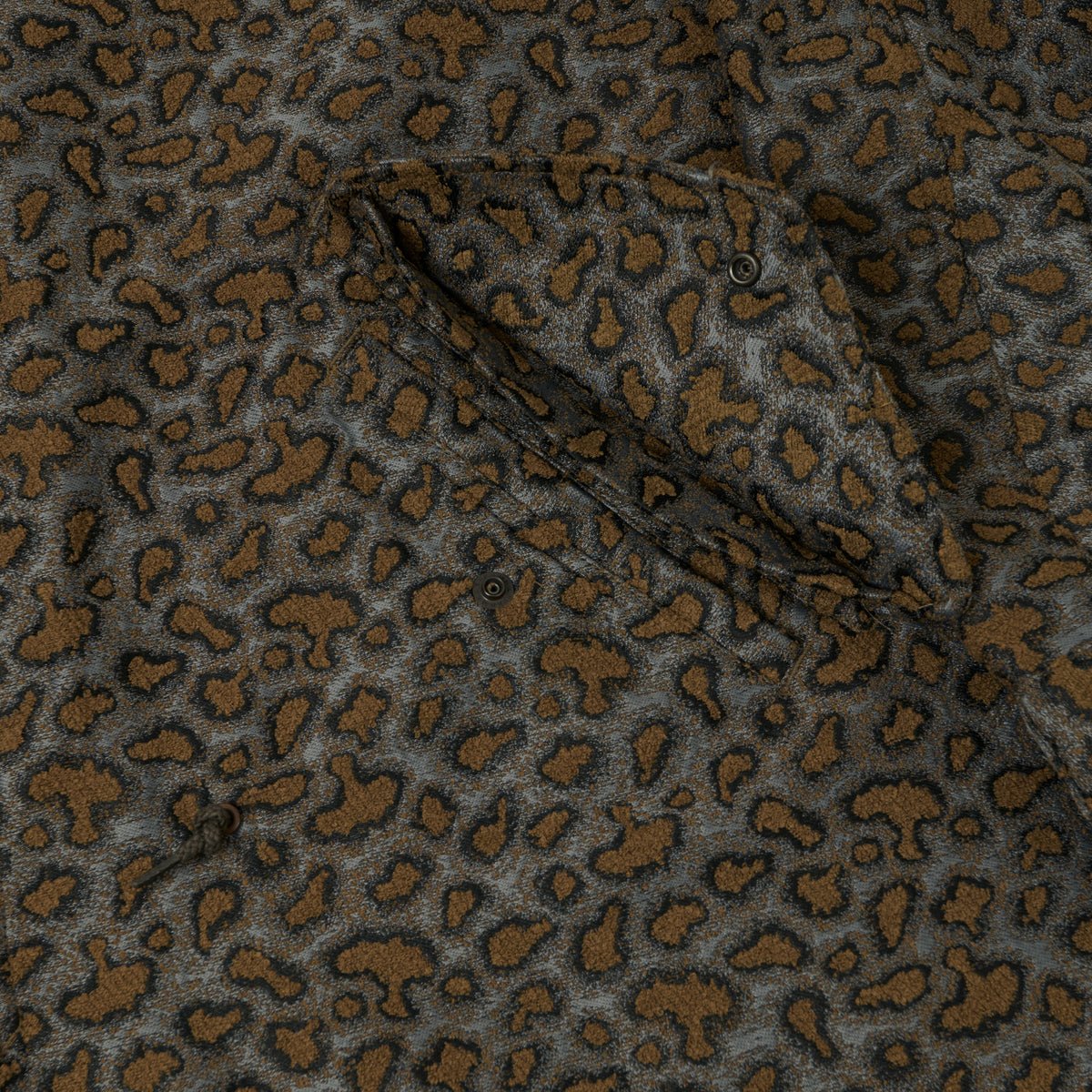 Beams Plus Camo Jacquard Parka - Charcoal