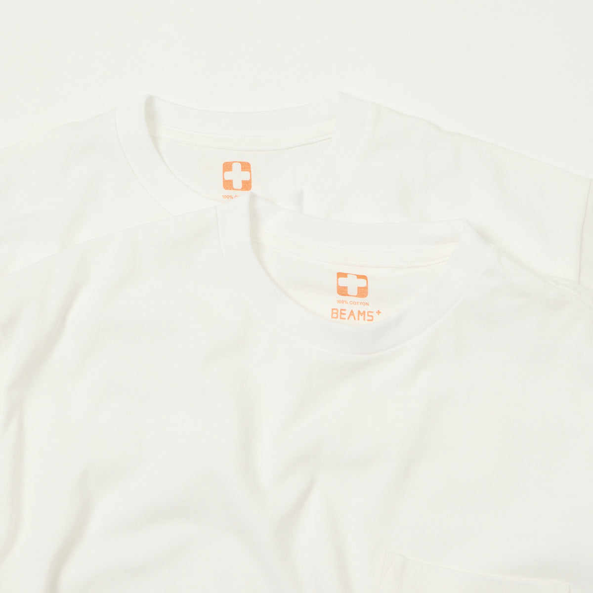 Beams Plus Pocket T-Shirt Two Pack - White