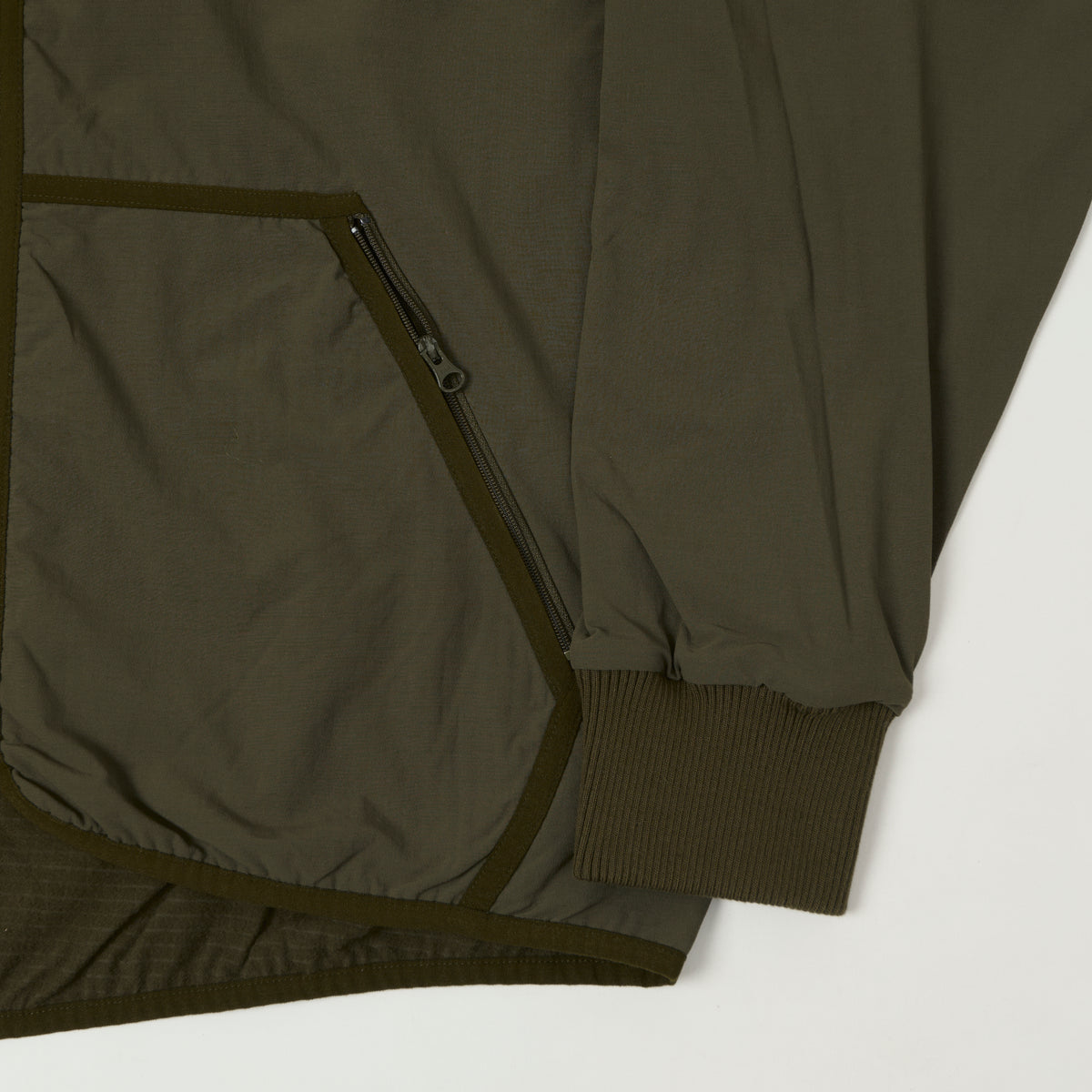 Beams Plus 'Stormfleece' Military Liner Jacket - Olive