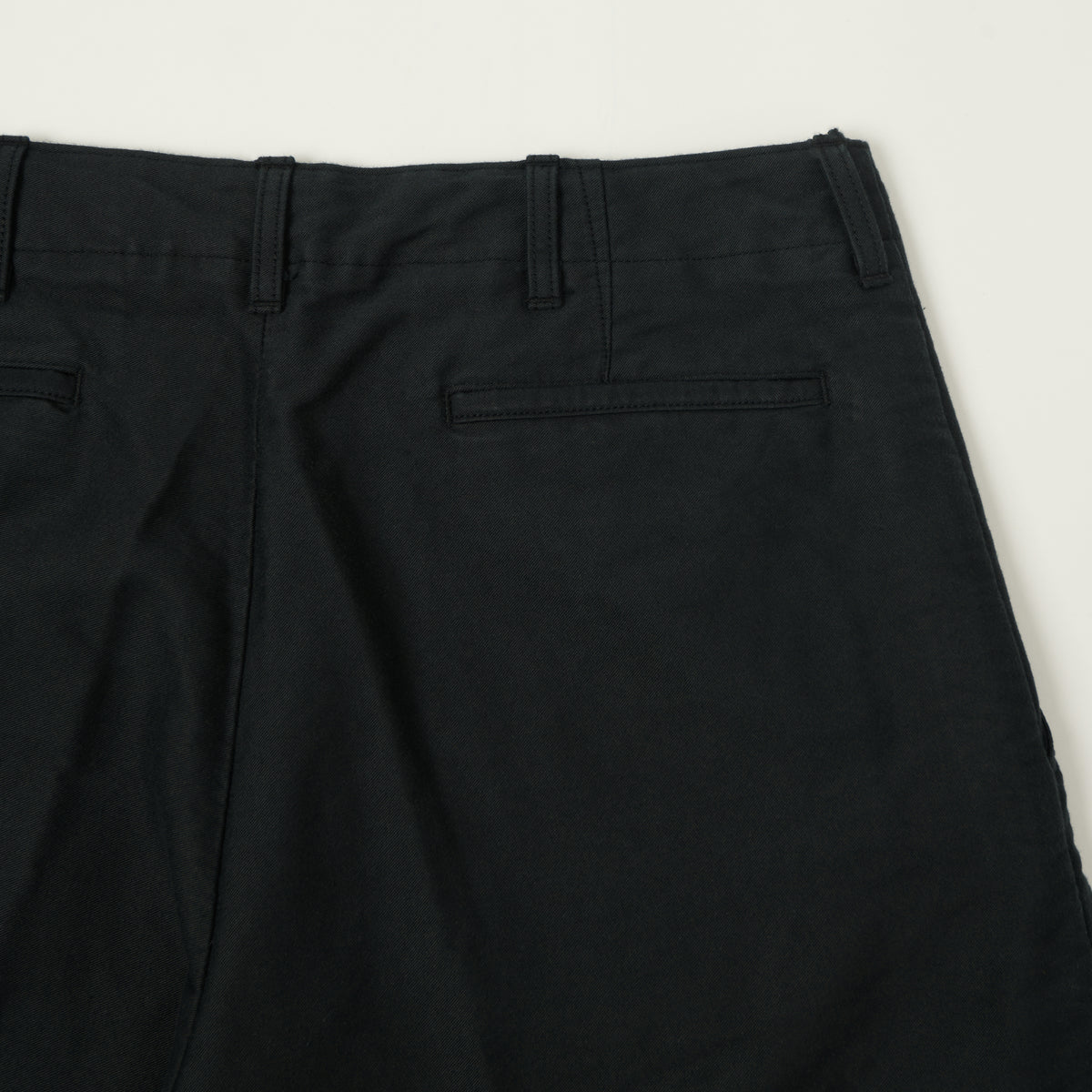 Beams Plus Cotton-Silk Sateen Work Trousers - Black
