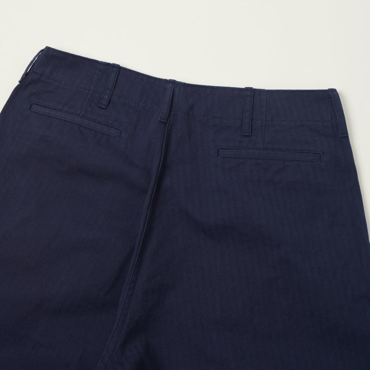 Beams Plus Herringbone Twill Chinos - Navy
