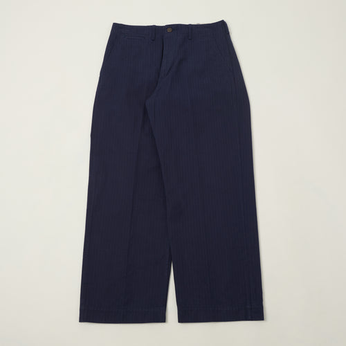 Beams Plus Herringbone Twill Chinos - Navy
