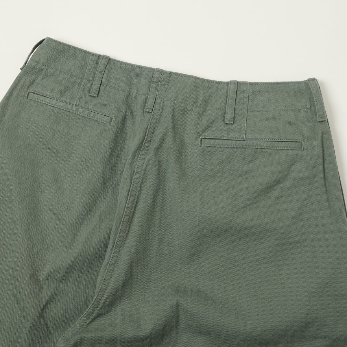 Beams Plus Herringbone Twill Chinos - Sage
