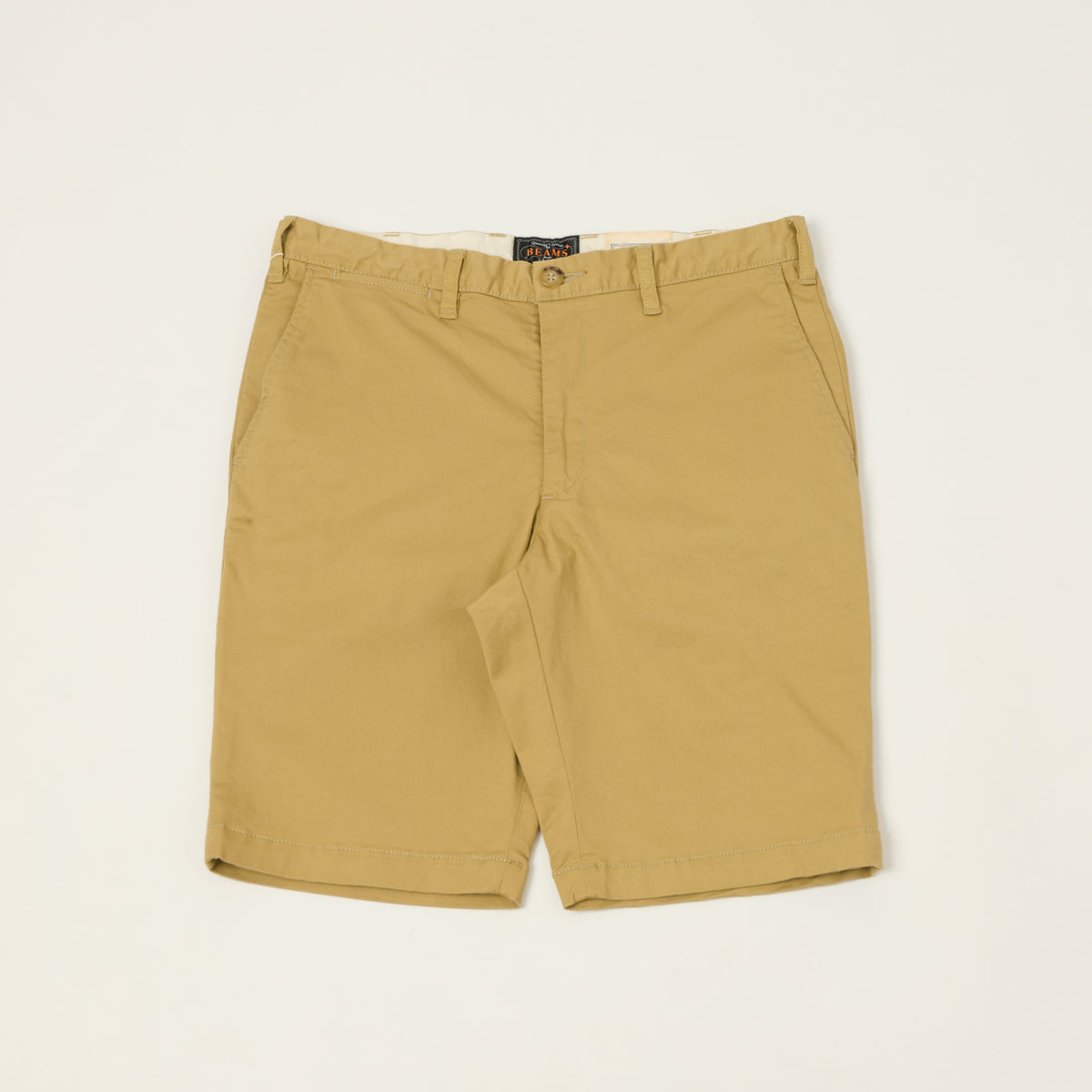 Beams Plus Chino Twill 'Ivy' Shorts - Beige