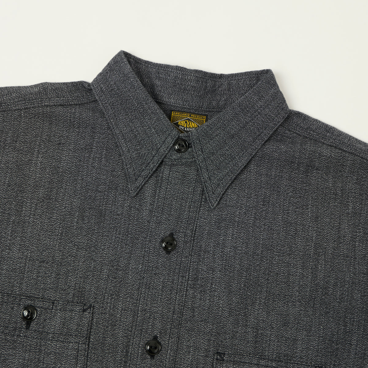 Big Yank '1935 Original' Covert Cloth Work Shirt - Black