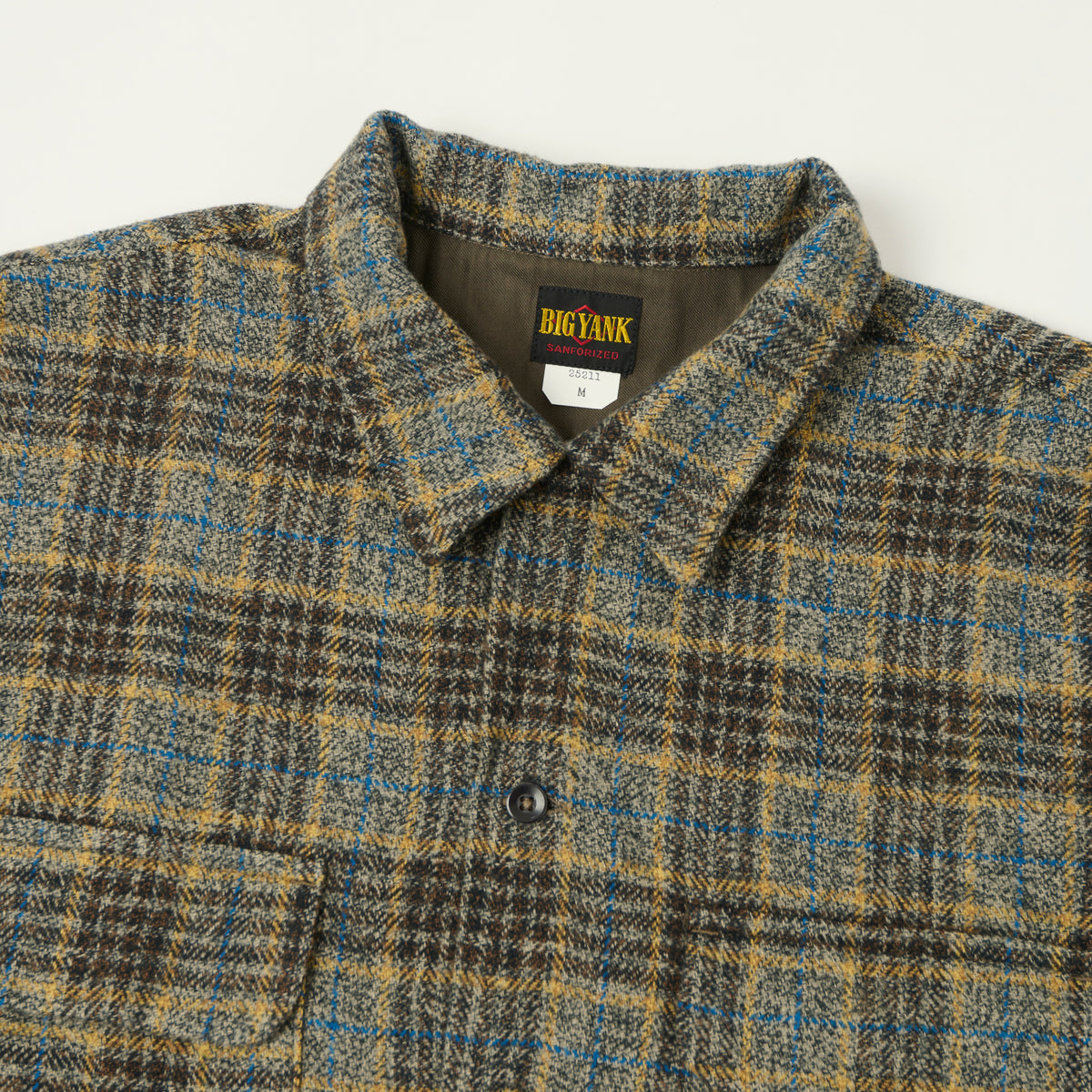 Big Yank 'Roger' Cotton Tweed Plaid Shirt - Grey