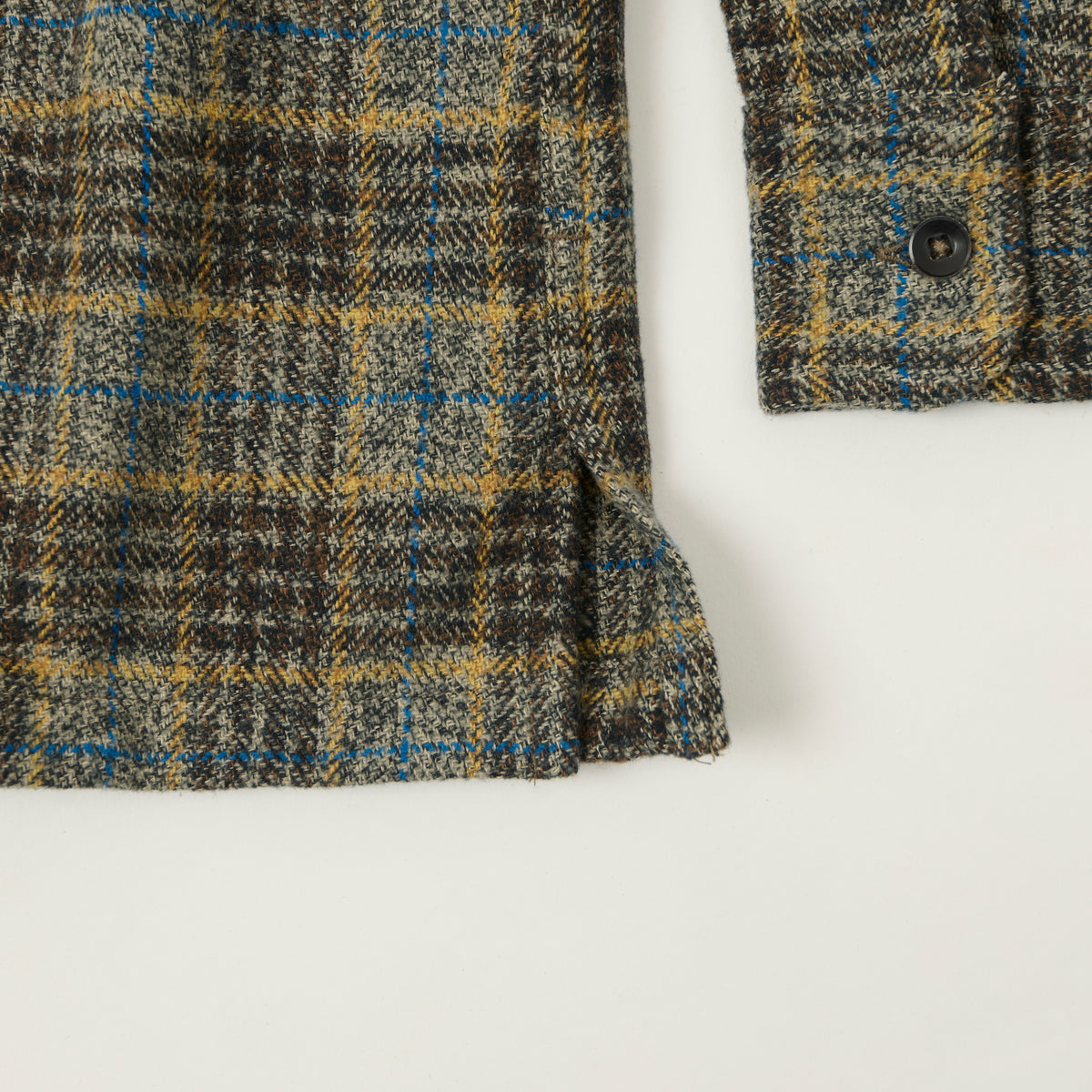 Big Yank 'Roger' Cotton Tweed Plaid Shirt - Grey