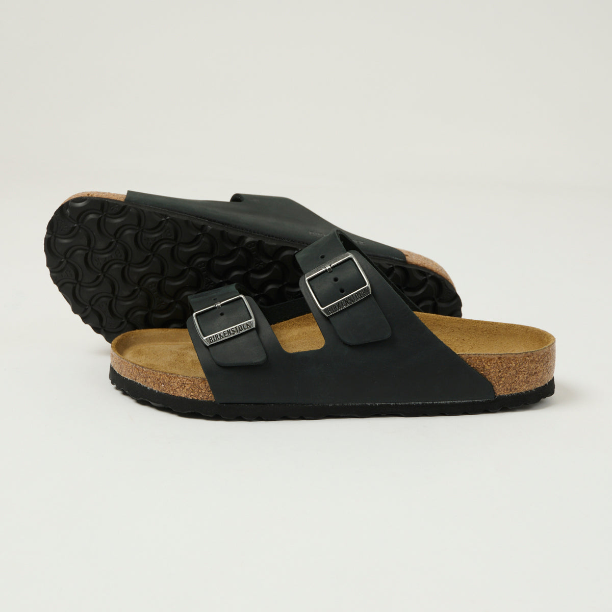 Birkenstock Arizona Suede Leather Sandal - Black