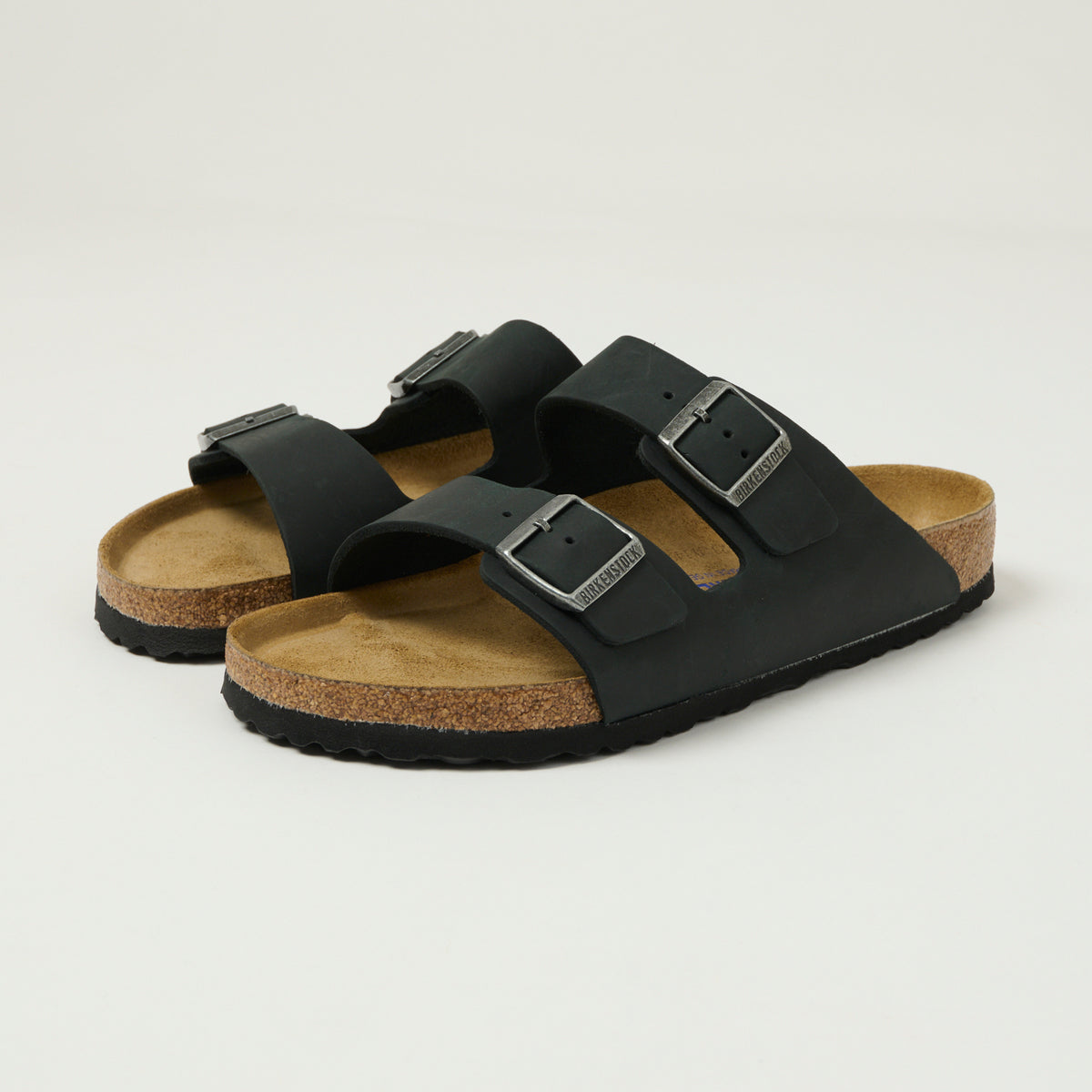 Birkenstock Arizona Suede Leather Sandal - Black